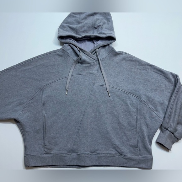 Lululemon Tops - Lululemon Broken Beats Hoodie Womens Size X/S Oversized Cropped In Grey